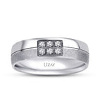 White Gold Cubic Wedding Band