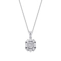 0.49 Carat Diamond Baguette Necklace