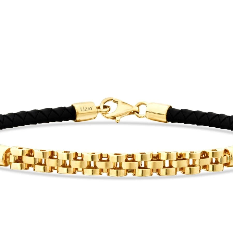 Gold Braided Chain Men’s Bracelet