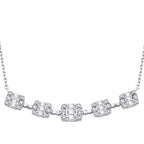 0.66 Carat Diamond Baguette Necklace