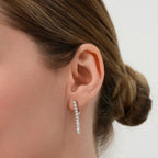 1.14 Carat Diamond Tennis Earrings