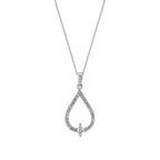 0.23 Carat Diamond Pear Necklace