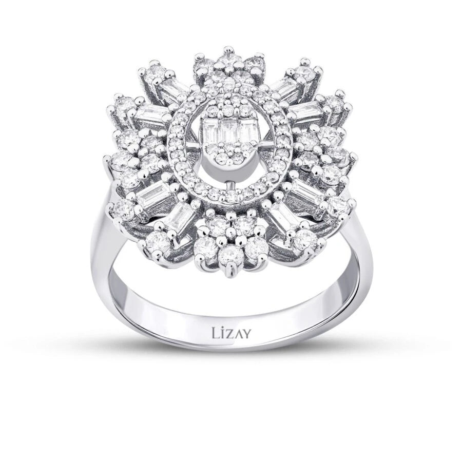 0.93 Carat Diamond Baguette Ring