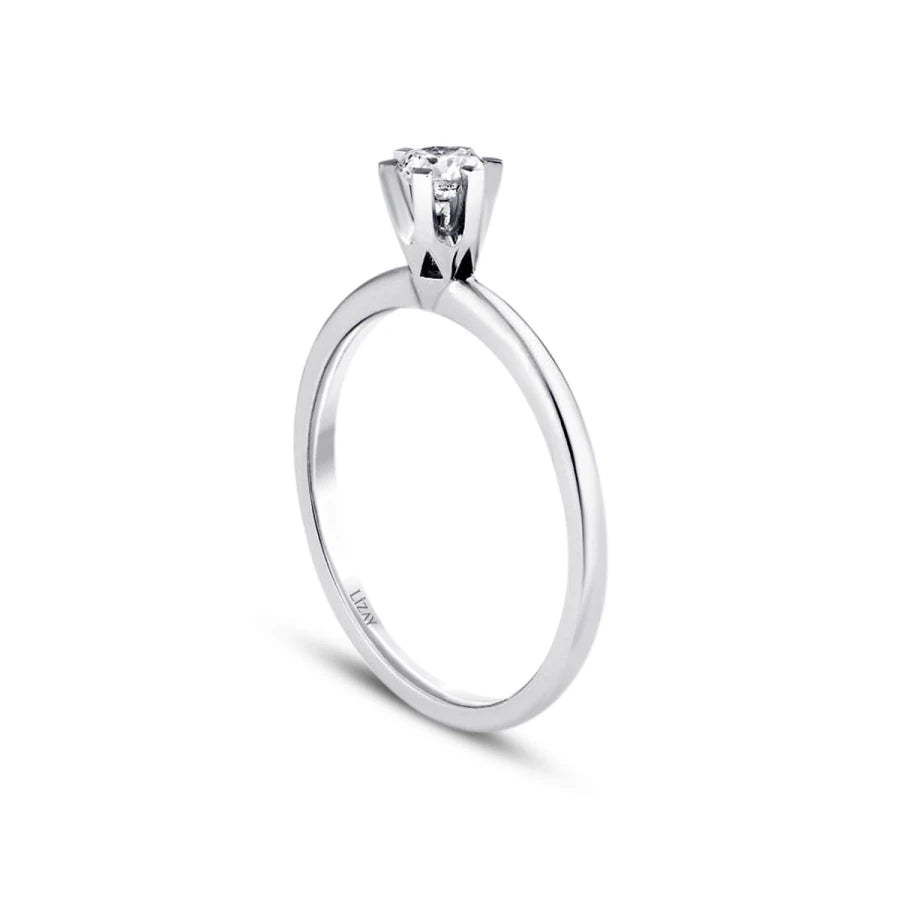0.25 Carat Diamond Round Solitaire Engagement Ring