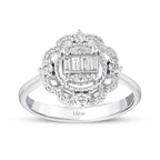 0.35 Carat Diamond Baguette Ring