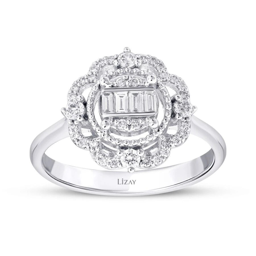 0.35 Carat Diamond Baguette Ring