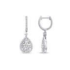 1.39 Carat Diamond Baguette Earrings