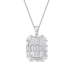1.43 Carat Diamond Baguette Necklace