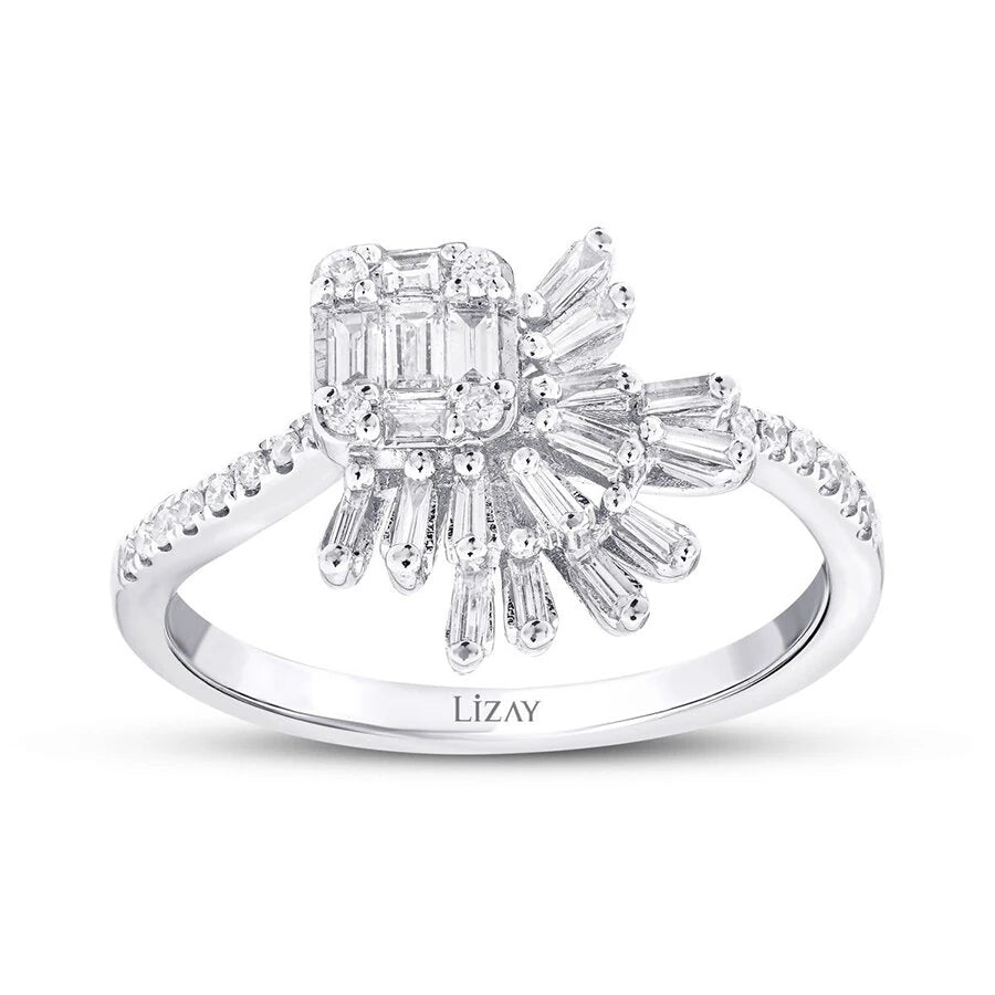 0.36 Carat Diamond Baguette Ring