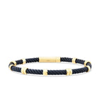 Gold Spiral-Detail Men’s Bracelet