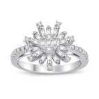 0.64 Carat Diamond Baguette Ring
