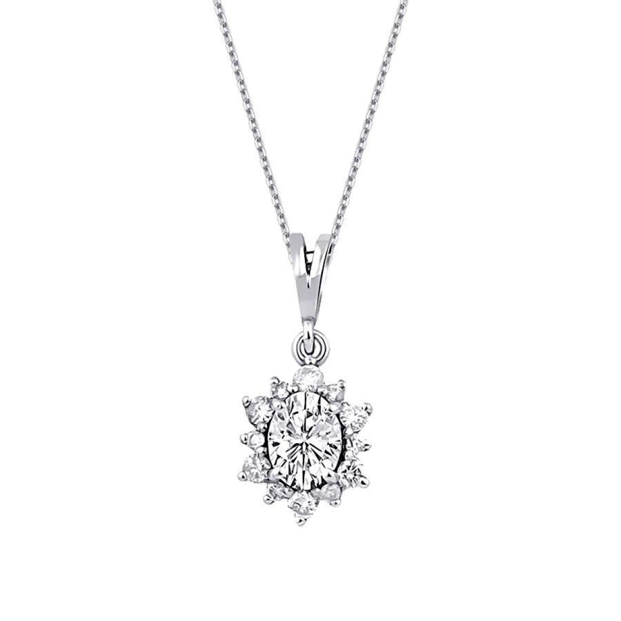 0.42 Carat Diamond Trend Necklace