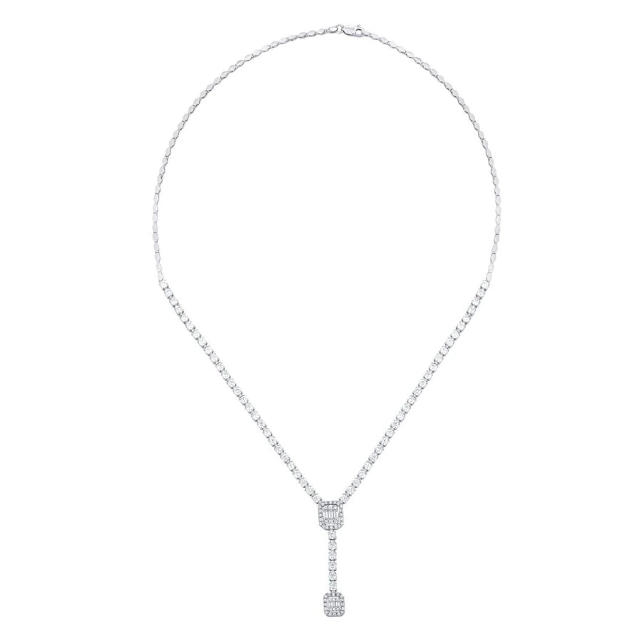 Gold Tennis Baguette Neckband