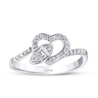 0.85 Carat Diamond Baguette Heart Set
