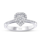 0.74 Carat Diamond Heart Set
