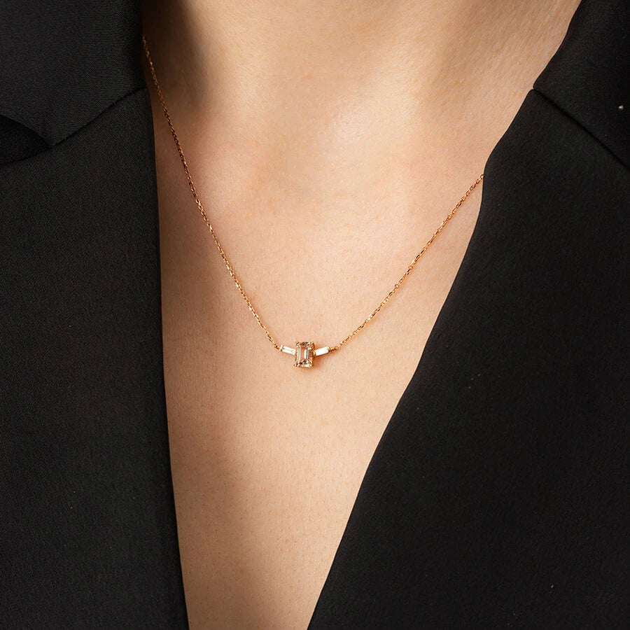 2.65 Carat Diamond Morganite Set
