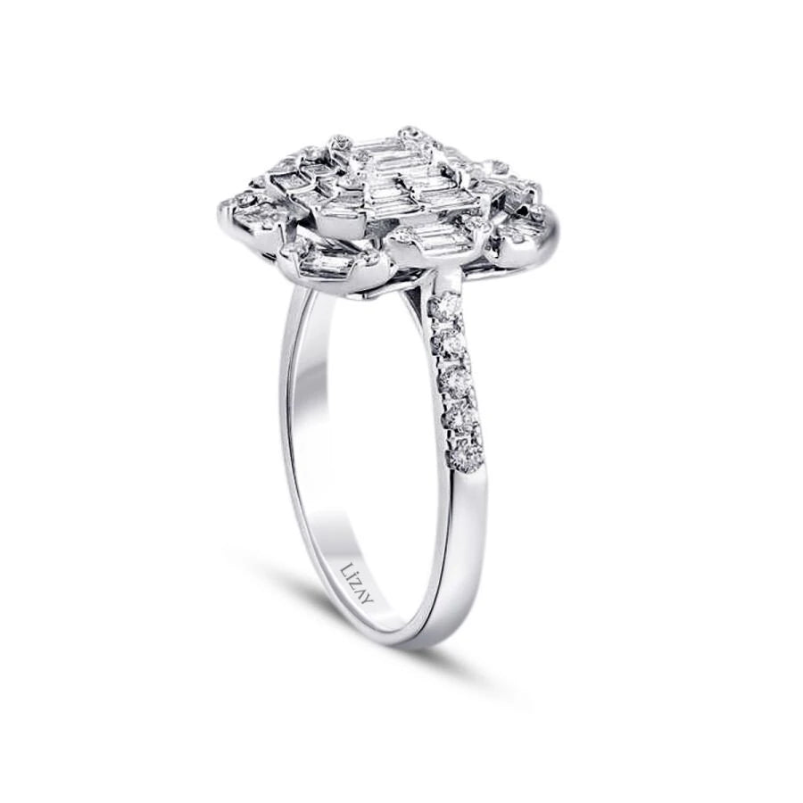 1.17 Carat Diamond Baguette Ring