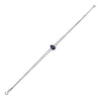 1.42  Carat Diamond Sapphire Bracelet