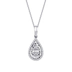 0.11 Carat Diamond Baguette Necklace