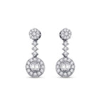 0.36 Carat Diamond Baguette Earrings