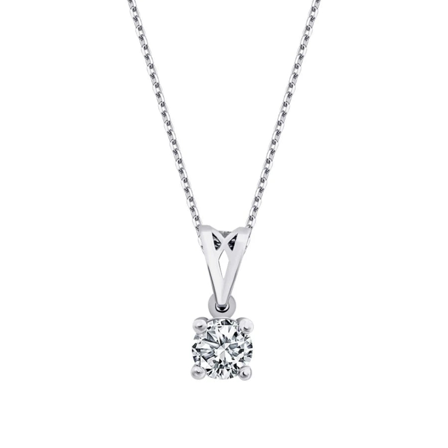 0.24 Carat Diamond Solitaire Necklace