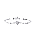 0.13 Carat Diamond Baguette Bracelet