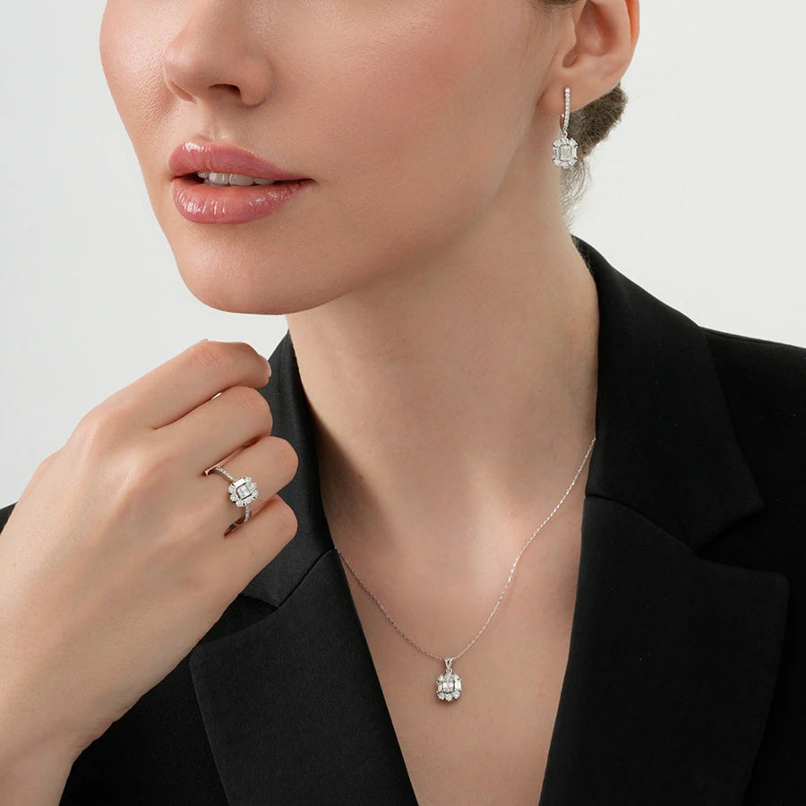 2.28 Carat Diamond Baguette Set