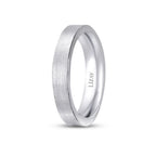 White Gold Plain Wedding Band