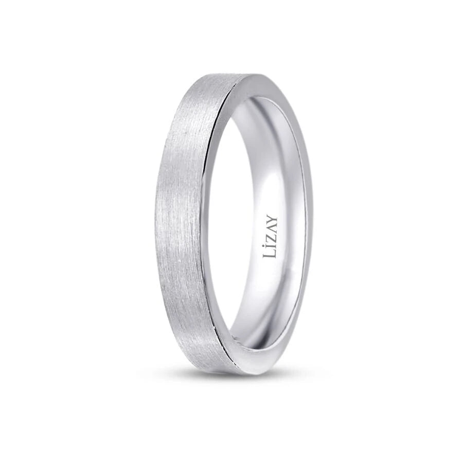 White Gold Plain Wedding Band