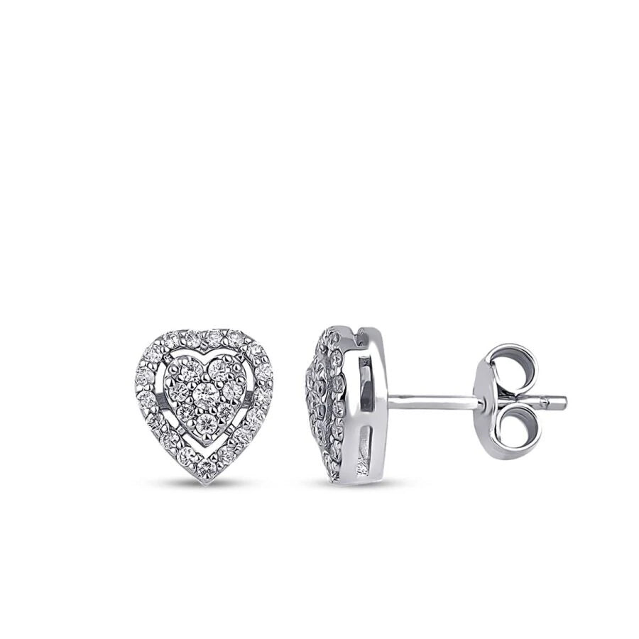 0.74 Carat Diamond Heart Set