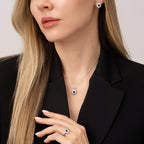 1.73 Carat Diamond Sapphire Set