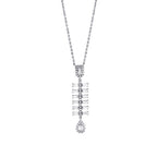0.54 Carat Diamond Baguette Necklace