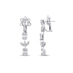 1.58 Carat Diamond Baguette Earrings