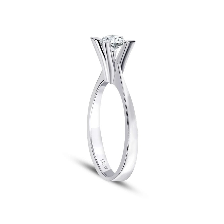 0.45 Carat Diamond Round Solitaire Engagement Ring