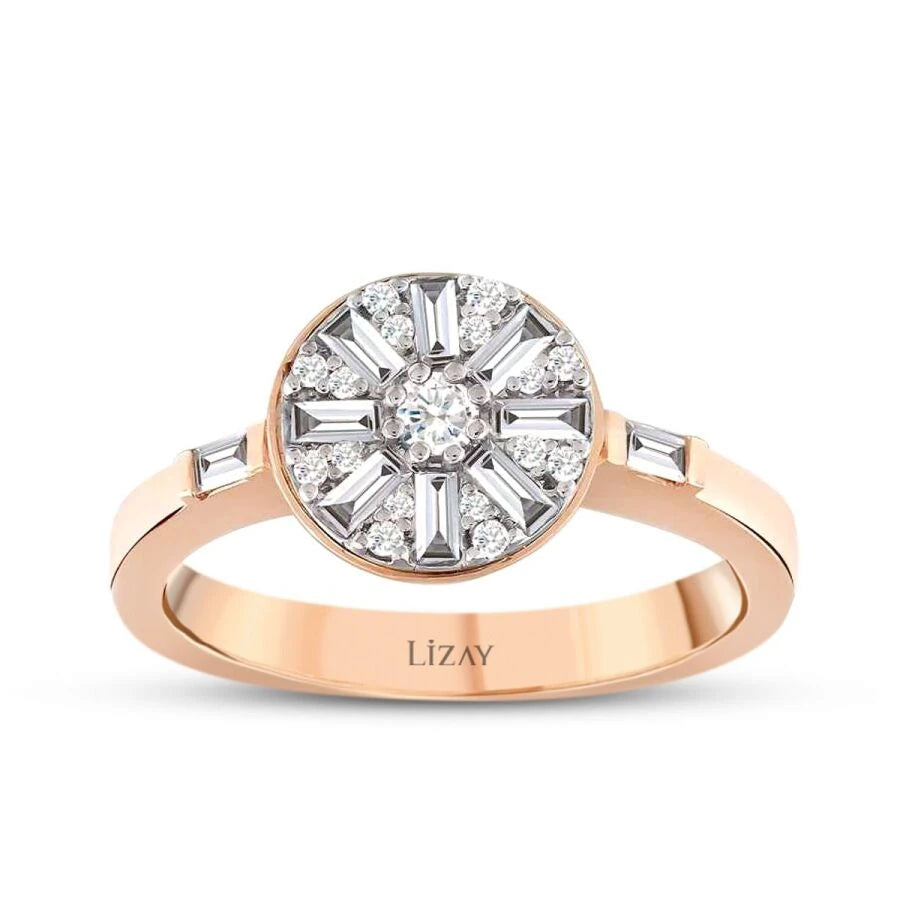0.37 Carat Diamond Baguette Trend Ring