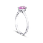1.36 Carat Diamond Pink Sapphire Ring