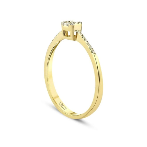 0.15 Carat Diamond Baguette Ring