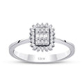 0.19 Carat Diamond Baguette Ring