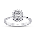 0.19 Carat Diamond Baguette Ring