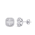 0.97 Carat Diamond Baguette Earrings