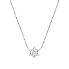 0.36 Carat Diamond Trend Flower Necklace
