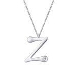 0.02 Carat Diamond Z Letter Necklace