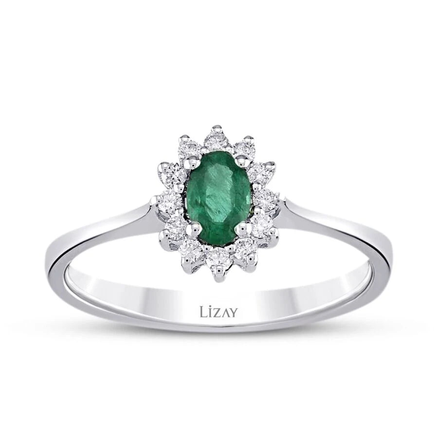 2.35 Carat Diamond Emerald Set