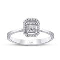 0.19 Carat Diamond Baguette Ring