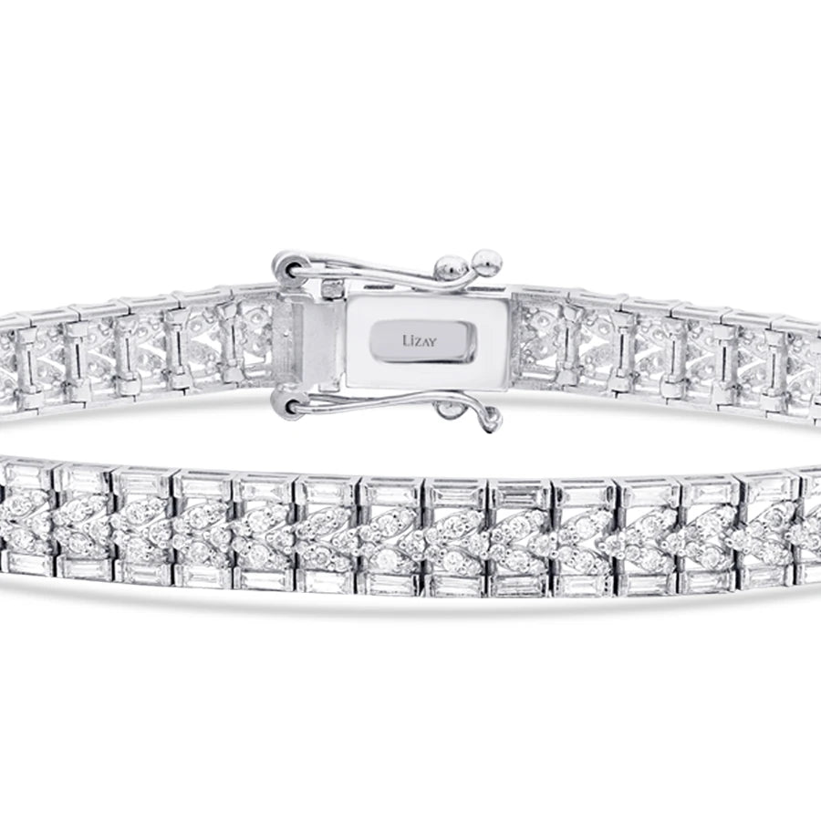 2.83 Carat Diamond Baguette Bracelet