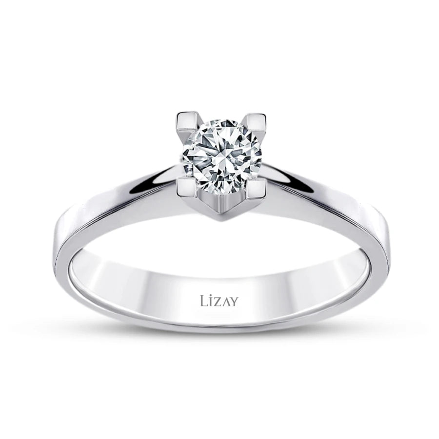 0.25 Carat Diamond Round Solitaire Engagement Ring