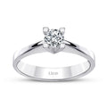 0.25 Carat Diamond Round Solitaire Engagement Ring