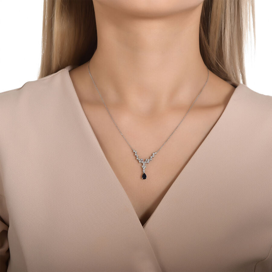 3.22 Carat Diamond Sapphire Set