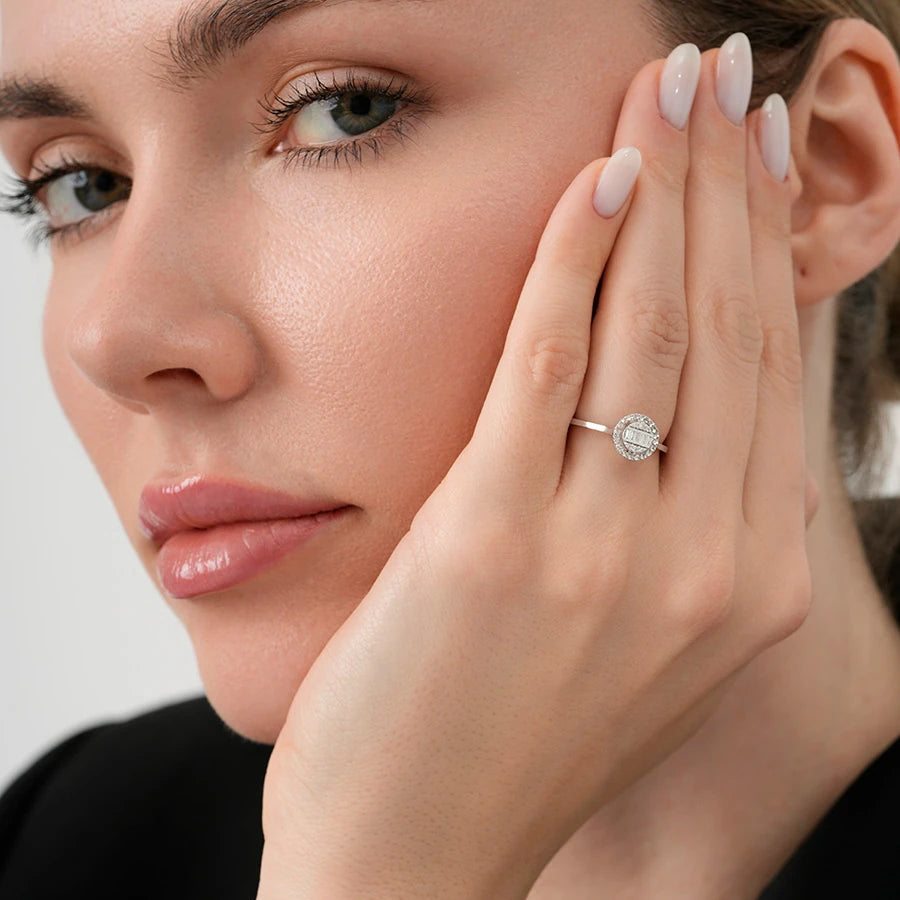 0.39 Carat Diamond Baguette Set