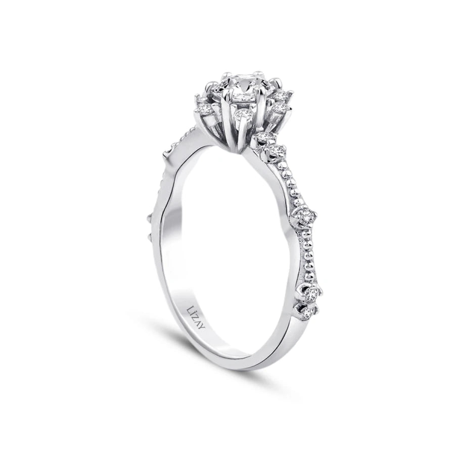 0.51 Carat Diamond Round Solitaire Engagement Ring